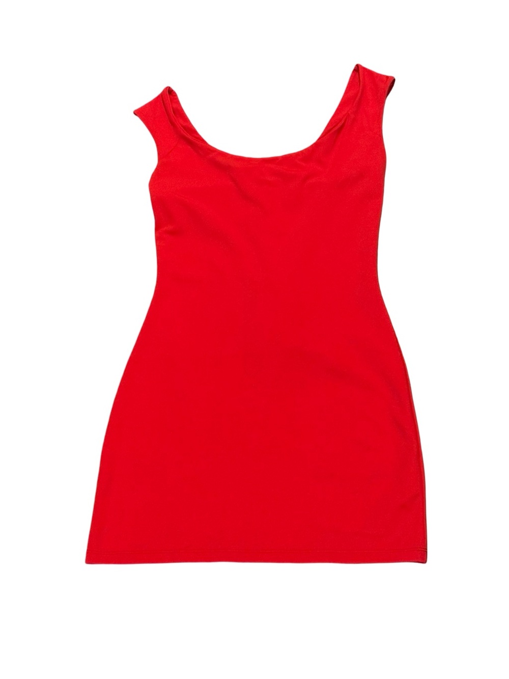 Dos Gardenias Red Swim Dress Cover Up Recycled Polyamide Made in USA NWT